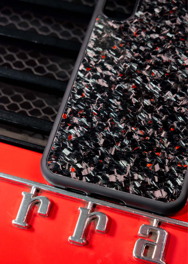 Funda de carbono forjado para Samsung Series A