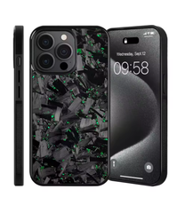 Fibra de carbono forjada verde / iPhone 16 ProMax